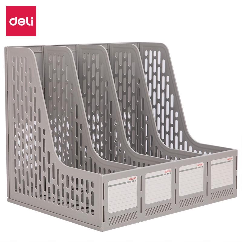 Deli Four-Compartment Hollow Desktop File Organizer 1 Piece