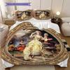 Elegant Victorian-style Romantic Lady Bedding, Duvet Cover, Pillowcase, Home Decoration, Birthday Gift (1 * Duvet Cover+2 * Pillowcase, Coreless)