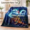 Spirited Away Custom Name Flannel Throw Blanket Soft Warm for Sofa Bed Indoor Home Use