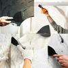Plastic Putty Knife Set Plastic Putty Knives Flexible Paint Scrapers Tool Plastering Tool  for Patching,Spackling,Wallpaper