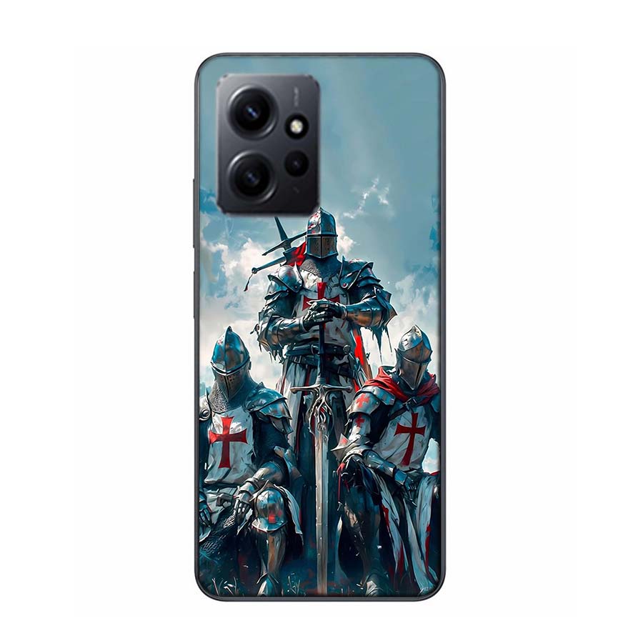 The Bright Red Crusade Phone Case For Redmi Note 14 15 Pro 5G 13 12 Pro Plus 11 11T 11E 11S 10 Pro 10S 9 9S Cover Cell Clear TPU
