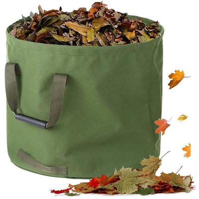 Garden Waste Bag Collapsible Canvas Reusable Water Resistant Garden Yard Leaf Waste Bag Waste Sack
