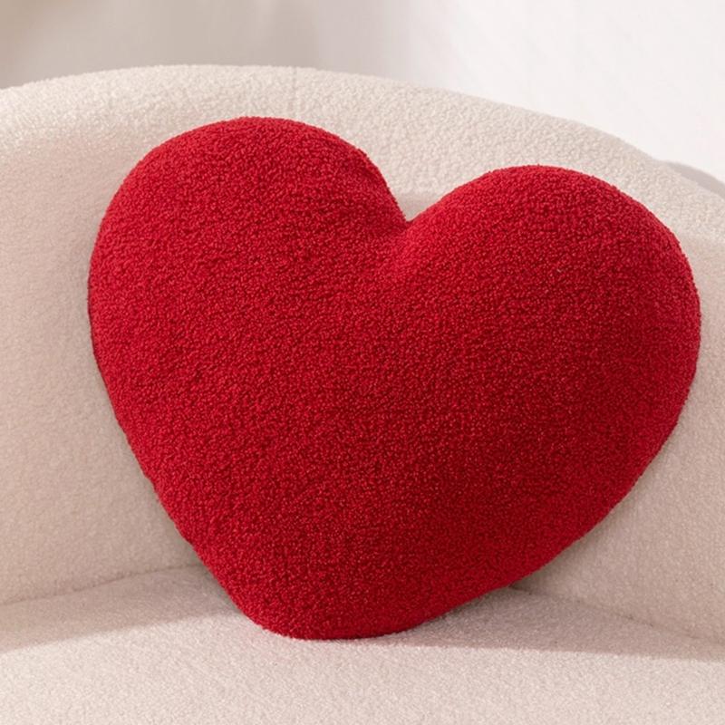 Romance Love Shape Pillow With High Resiliences PP Cotton Filling Ideal for Lounges Bedroom Decoration