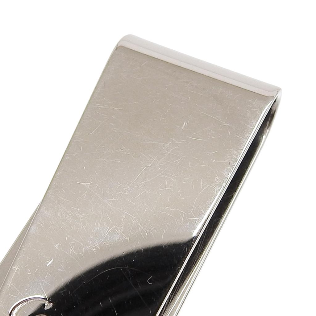 Great Cartier Money clip C Do 2C Decor Logo Engraved Bill Clip Silver metal mens Used
