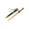 12cm Ancient Mini Soldier Metal Model: King Goujian of Yue Sword Miniature Toy, Unsharpened