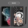 One Piece Cartoon Cute Phone Cover Case for Samsung Galaxy S25 S25Edge S21 Plus S22 S20 FE Note 20 10 Ultra S24 Ultra S23