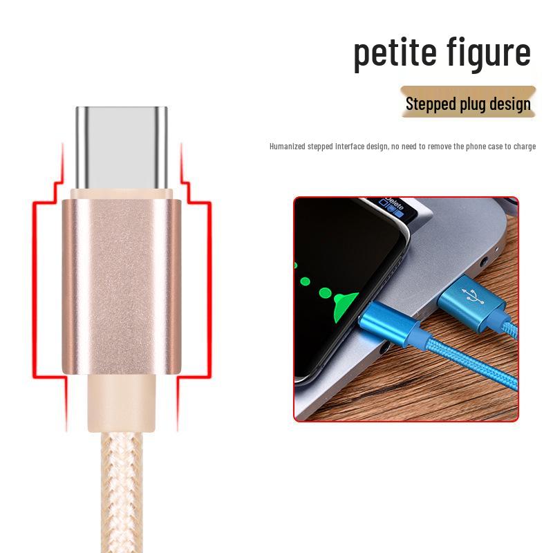 Nylongeflochtenes SuperCharge 1M USB-C auf USB-C Kabel mit 3M Verlängerung, Kompatibel mit Huawei und Apple Geräten