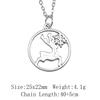 Vintage Animal Pendant Necklace Cat Animal Charm Necklaces Forest Ocean Western Jewelry Gift For Making DIY