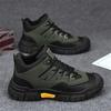 Fashion Men's Shoes Fashion Comfort High-top Platform Sneakers Men's Outdoor Resistant Comfort Tooling Boot Soft Soled Non Slip Sneakers