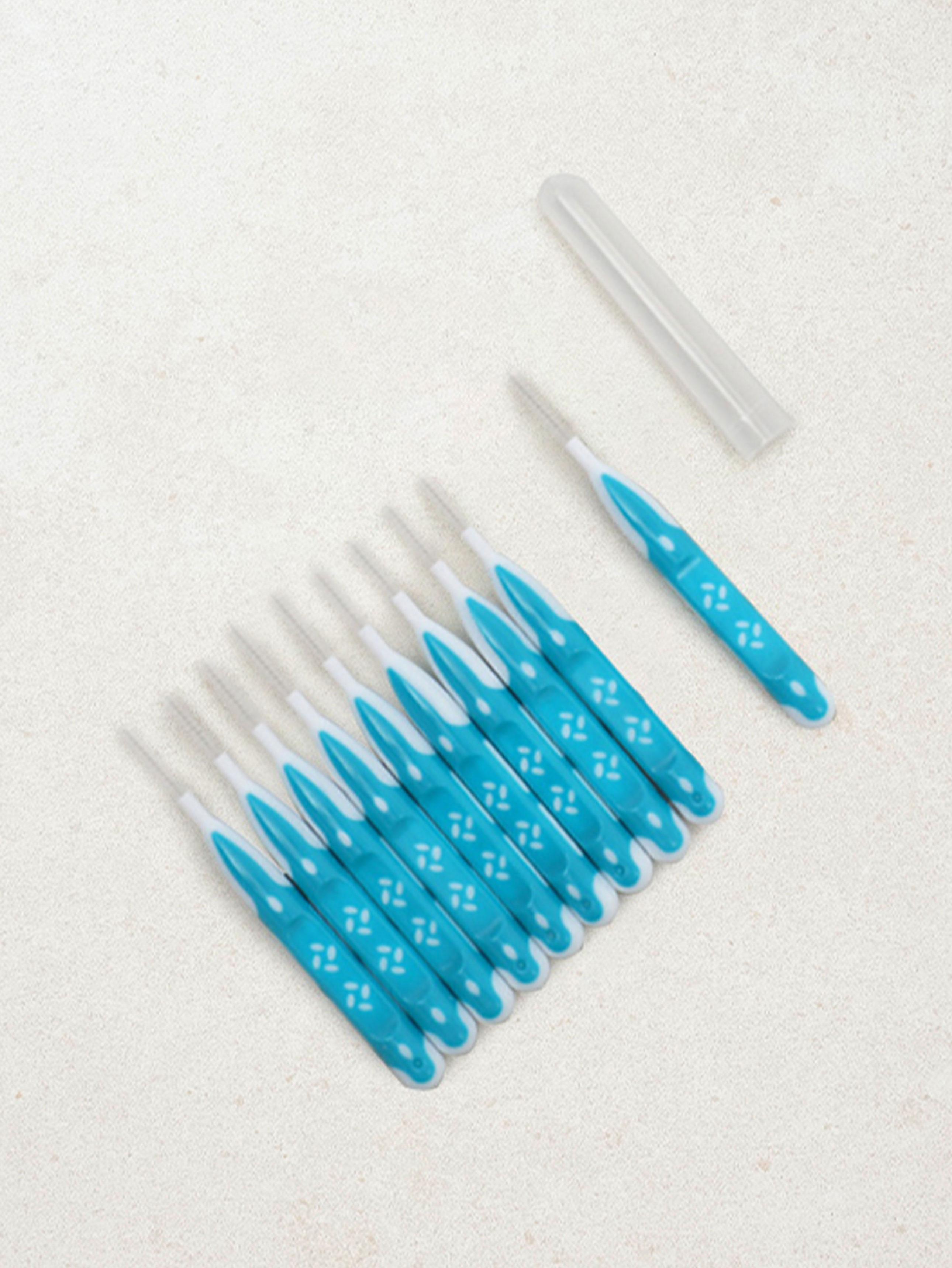 Two-Tone I-Shaped Interdental Brushes SS Size - 10 Count Pack 1ea