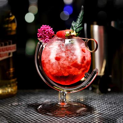 2022 האחרונה גלובוס קוקטייל בר מסיבת DIY Mix זכוכית יין מסעדה מולקולרית גסטרונומיה מיכל שייק משקאות כלי זכוכית