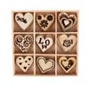 Coffret d'embellissements - MEGACREA DIY - 45 pièces - Bois ciselé - Beige