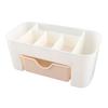 Cosmetics Makeup Organizer PP Multifunctional 6 Compartments Makeup Desk Organizer with Drawer