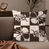 Fashion AALBA RROSA Pillow Case Silky Elegant Comfort Sofa Bed Invisible Zipper