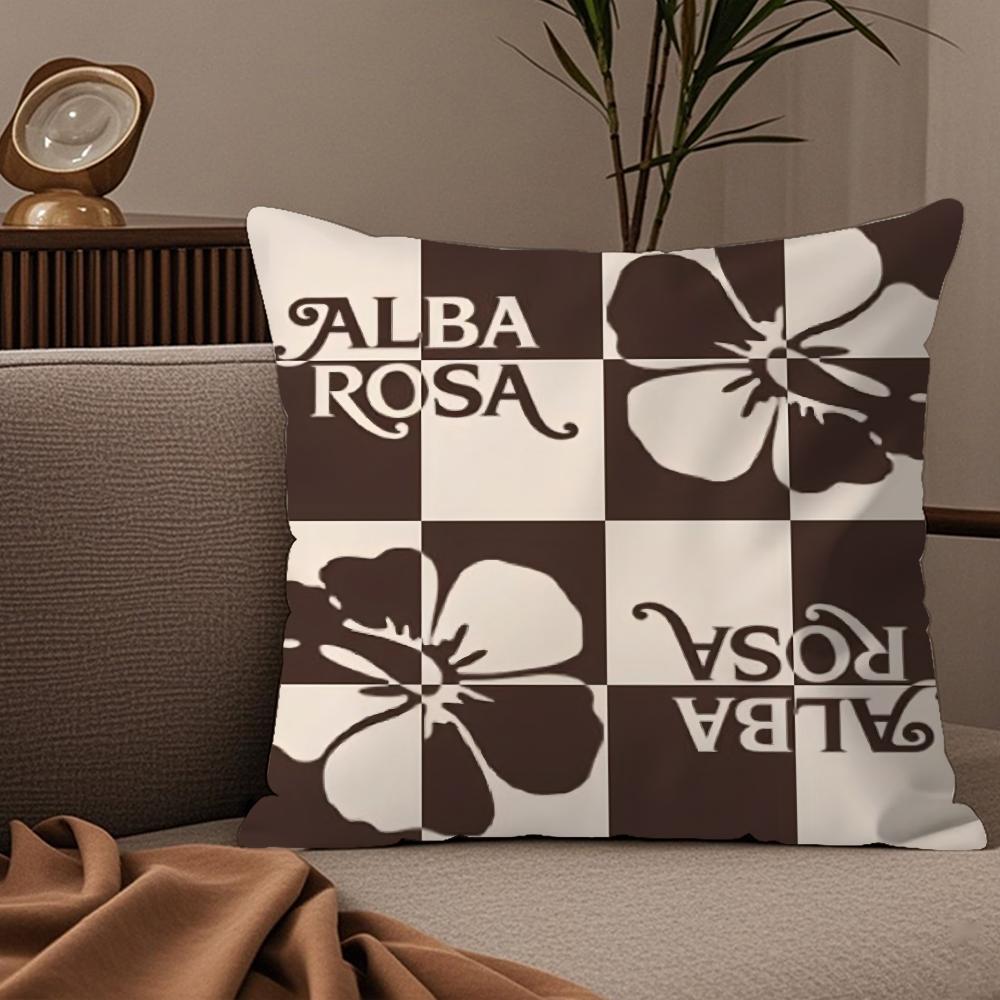 Fashion AALBA RROSA Pillow Case Silky Elegant Comfort Sofa Bed Invisible Zipper