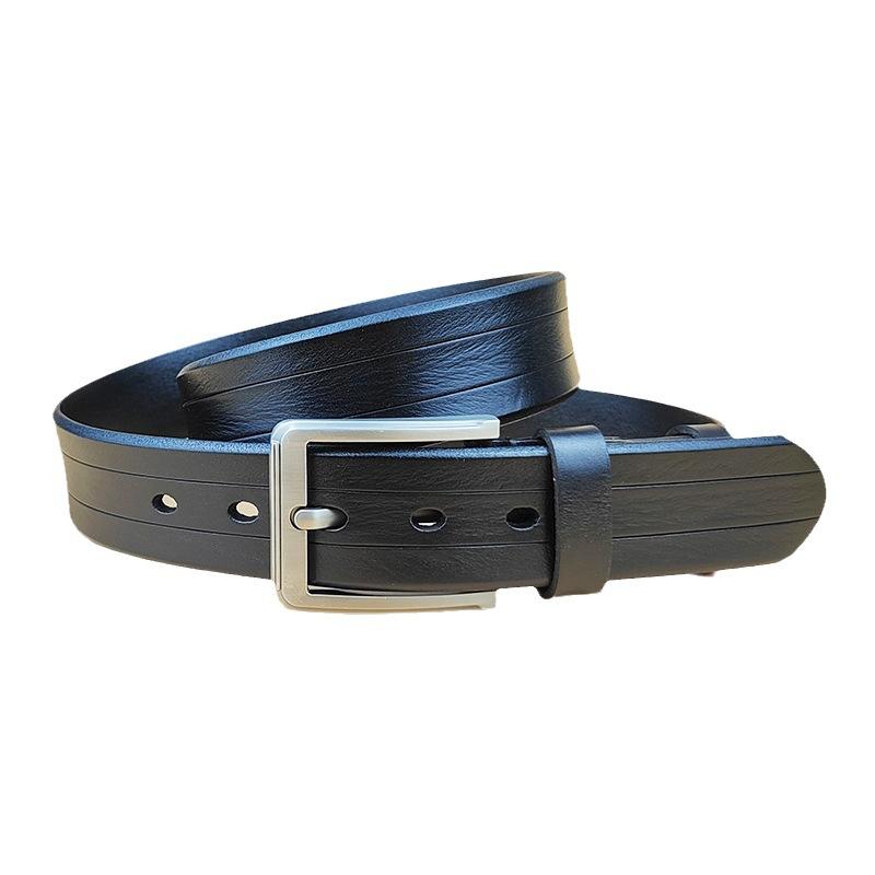 Men'S Belt Leather Retro Casual Pin Buckle Belt Men'S First Layer Cowhide Fashion Belt Belt Belt