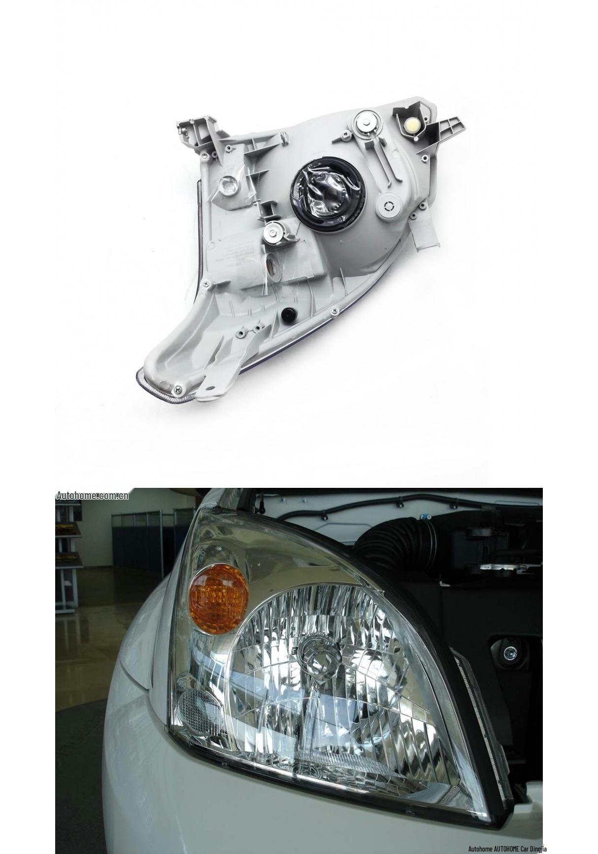 Совместимо с фарами Toyota Prado 2700/4000 Модель 03-09 Передний свет Полусборка Manual Adjustment, Premium, Passenger Side