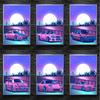 Cartoon Neon Retro Jdm Sports Racing Car Print Poster Canvas Painting Modern Wall Art Picture For Living Room Bedroom Home Decor