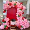 JOGAMS Strawberry Balloon Arch Kit, Strawberry Party Decorations with Red Polka Dot Strawberry Balloons for Strawberry/Berry First/Sweet One Themed