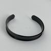 MaiLun 5 Stück 10 mm breite offene Manschettenarmreifen grundlegende Edelstahl-Armreif-Komponenten Armband für Damen Kinder