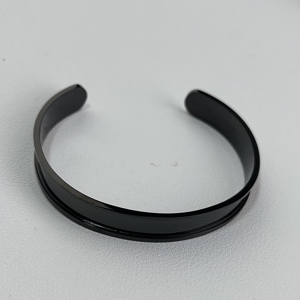 MaiLun 5 Stück 10 mm breite offene Manschettenarmreifen grundlegende Edelstahl-Armreif-Komponenten Armband für Damen Kinder