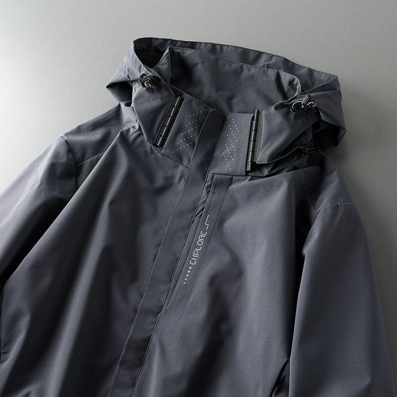 Men's American-Style Windbreaker: Waterproof, Windproof Outdoor Jacket for Spring & Autumn