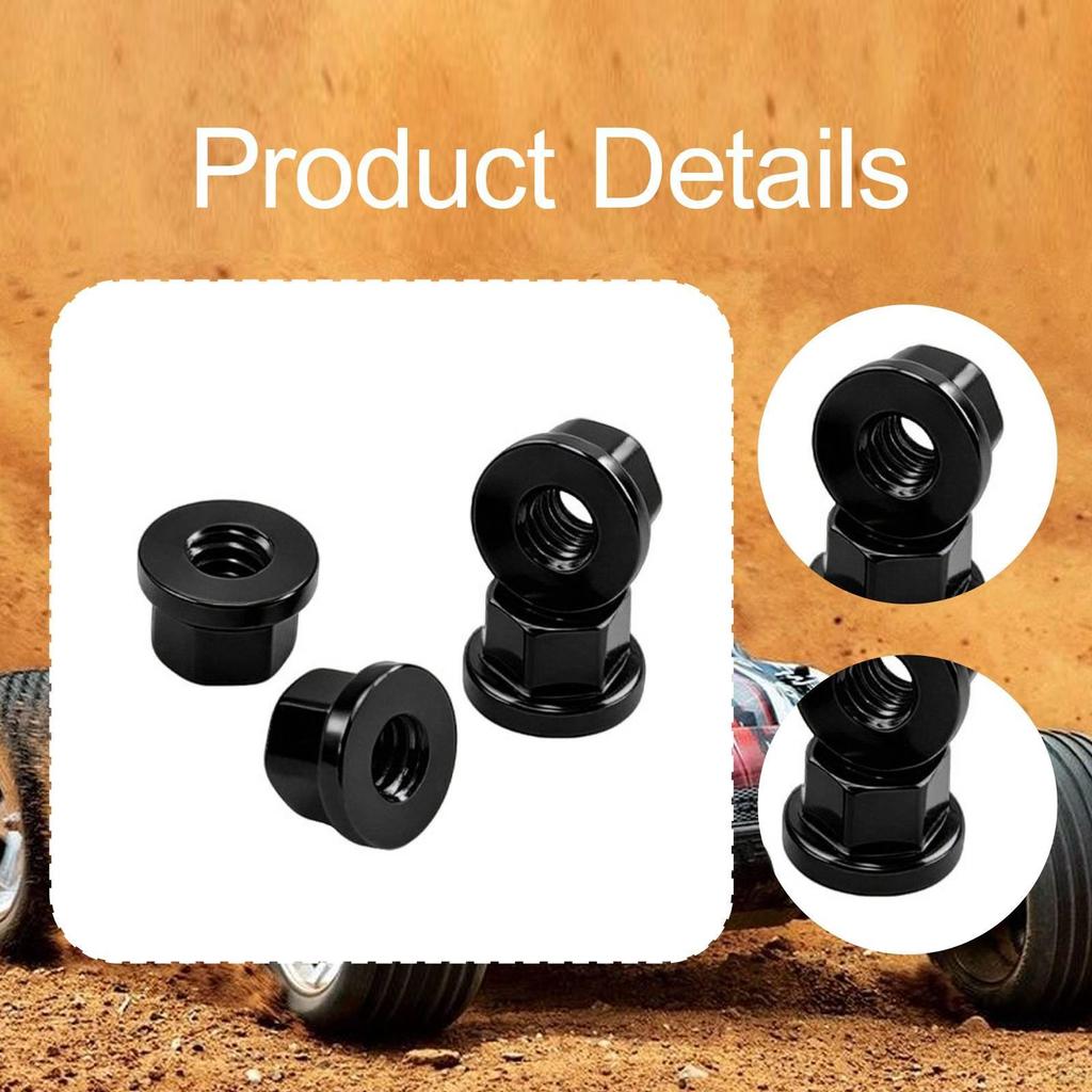 4 M2 Flange Wheel Nuts for 1/30 RC Crawler, Premium Aluminum Alloy Replacement Parts SCX30