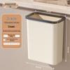 Large Wall-Mounted Kitchen & Bathroom Trash Bin with Sliding Lid