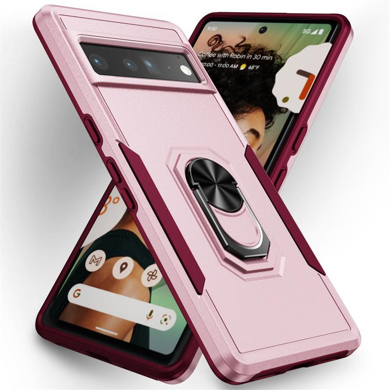 Applicable To Google Pixel 9Pro Ring Armor Anti-Drop Phone Case Pixel10a Pioneer Bracket Case