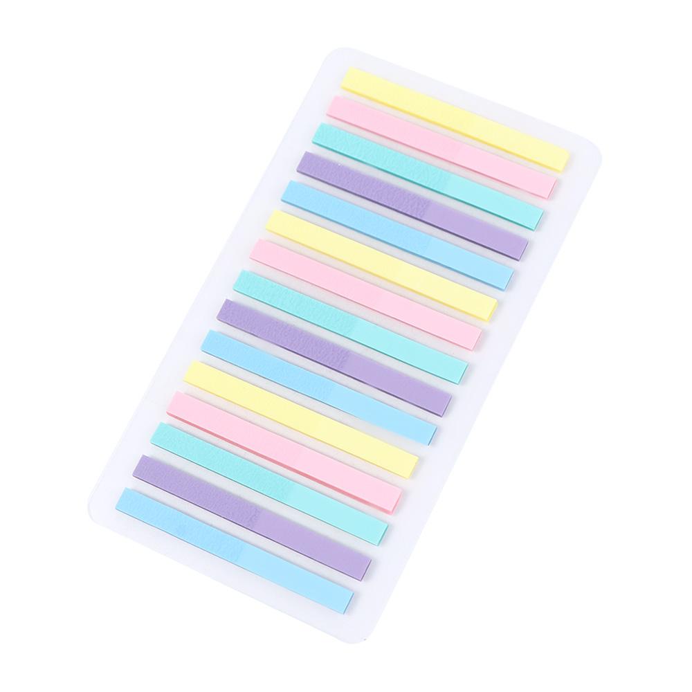 300 Sheets Rainbow Index Memo Pad DIY Decoration PET Kawaii Rainbow Notes Stationery Sticky Notepads Children
