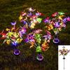 Solar Simulation Flower Butterfly Lawn Light Ground Plug Lamp Lawn Light Holiday Garden Decor Outdoor Wedding Christmas Decor
