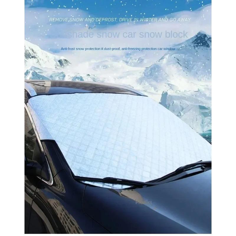 

Summer car sun protectors and winter car snow shields are suitable for front windshields to prevent frost and dust серебряный