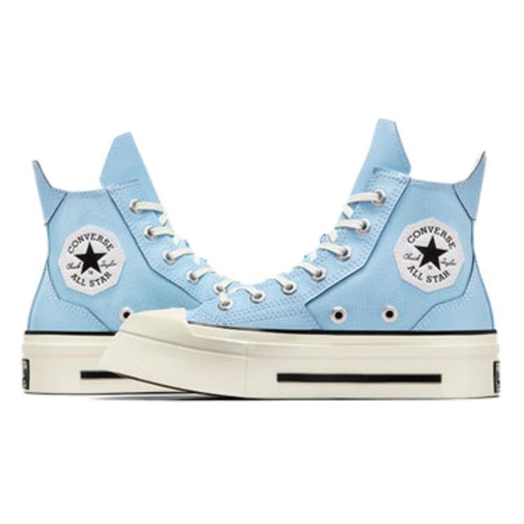 Converse Chuck 70 De Luxe Squared High True Sky Unisex Sneakers Blue Egret Black A07566C