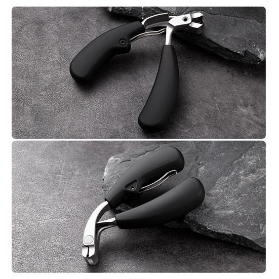 Nail Clippers for Thick Nails Heavy Duty Toenail Clippers with Collection Box Wide Wide Jaw Opening Fingernail Clipper for Seniors