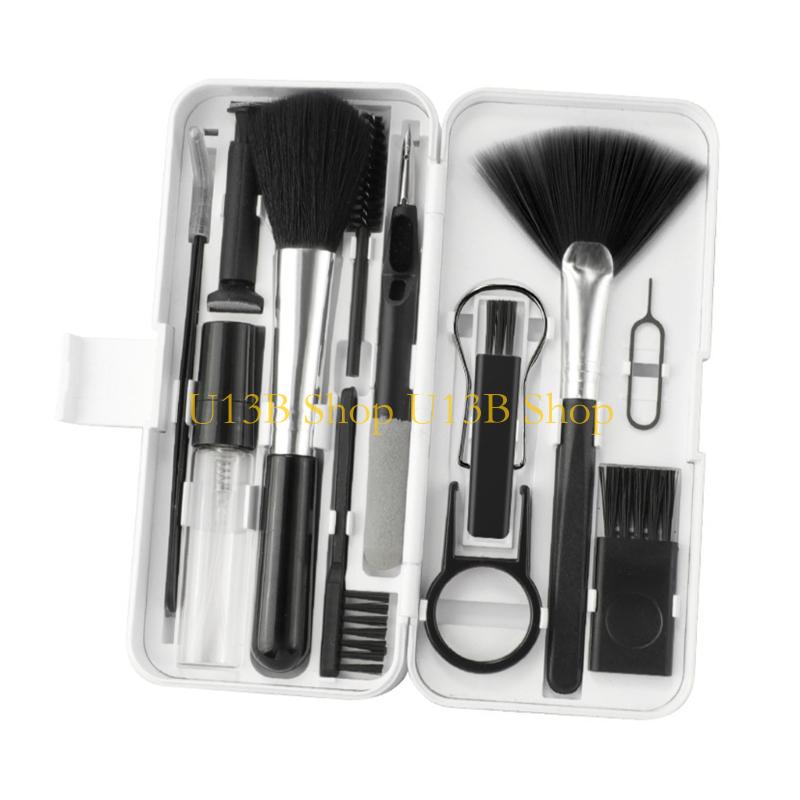 

U13B Complete 18 In 1 Cleaning Tool for Computers Tablets Phones and Headphones A