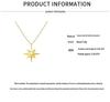 Minimalist Cold-Hearted Choker Necklace with Titanium Steel Eight-Pointed Star Pendant