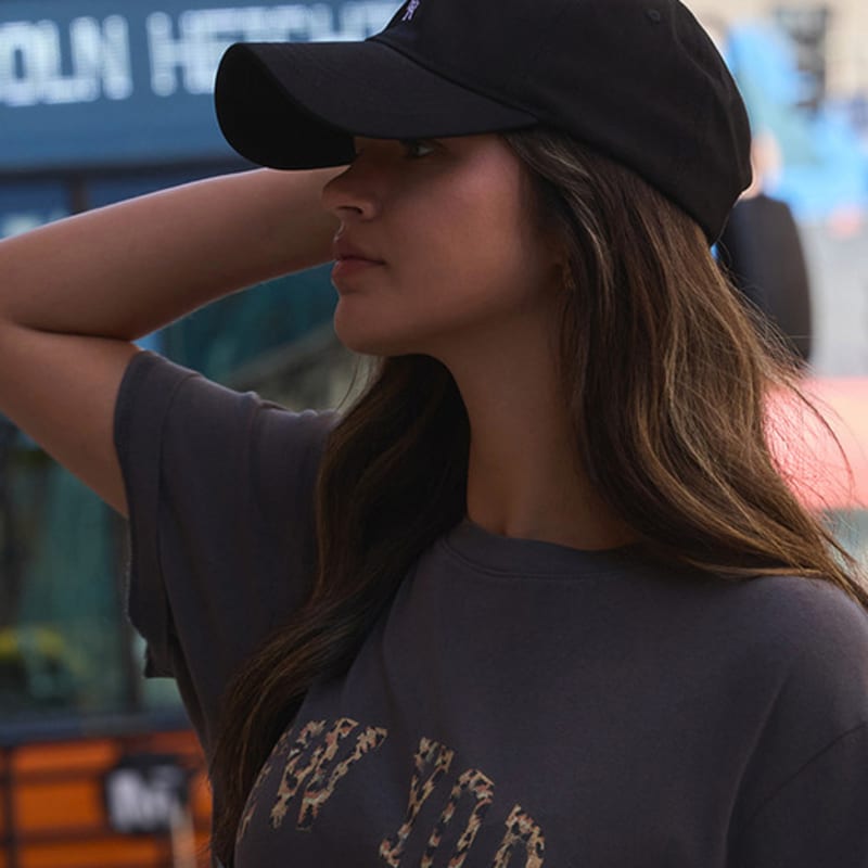 ERER Embroidered S-ER Logo Artwork Baseball Cap Black