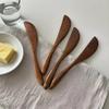 1Pc Solid Wood Cheese and Butter Knife Set, Perfect for Spreading Jam Peanut Butters On Buns with Creamy Filling
