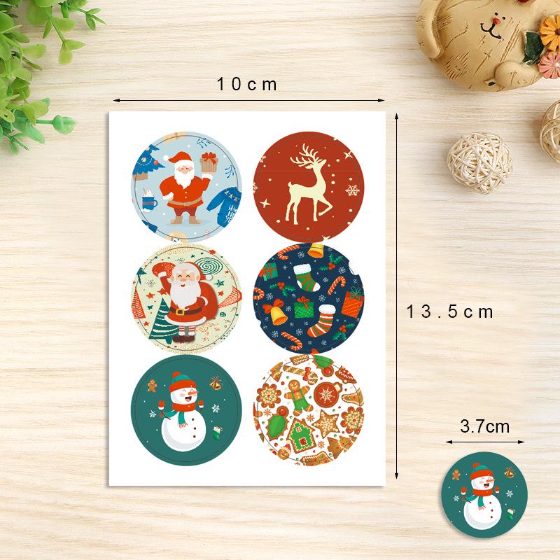 2.8” Christmas Seal Stickers for Gift Wrapping, DIY Party Decor, and Journals