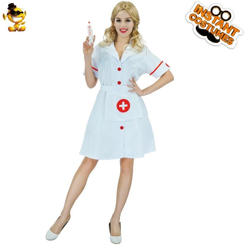 Adult big girl nurse uniform stage play costume party costume female doctor role play professional costume