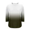 Blusa Estampada de Manga Corta de Moda para Mujer Tallas Grandes para un Look Elegante de Oficina y Casual