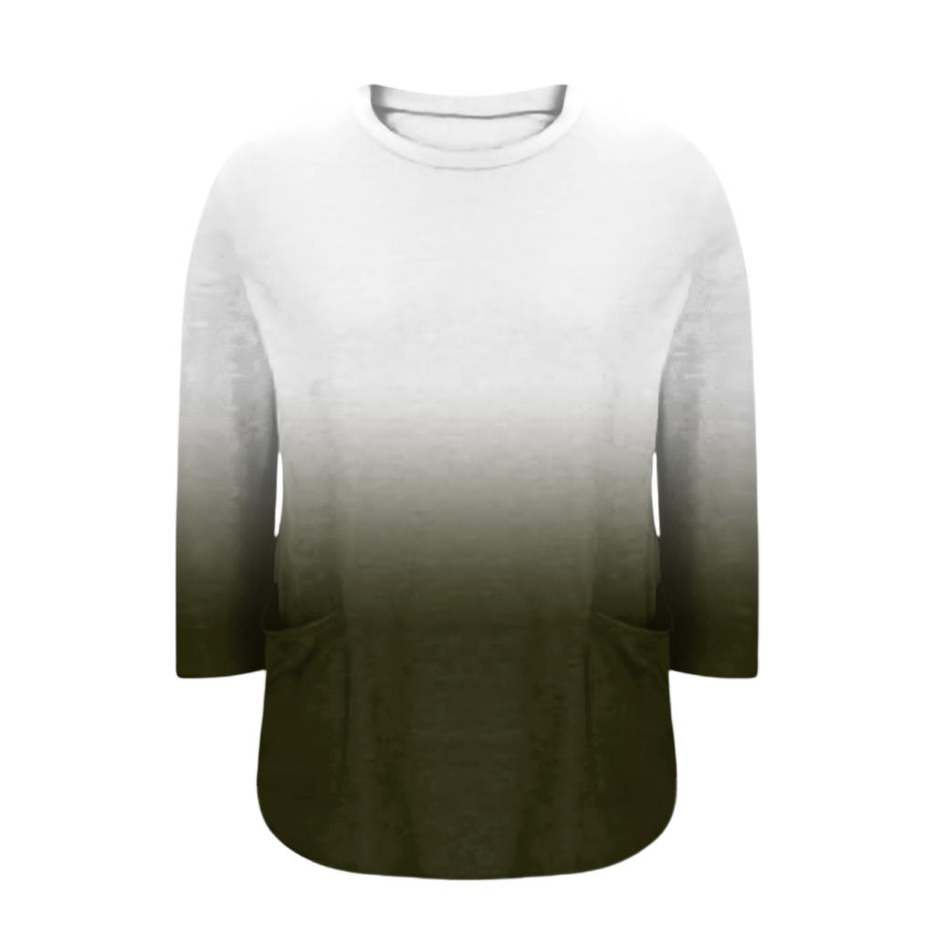 Blusa Estampada de Manga Corta de Moda para Mujer Tallas Grandes para un Look Elegante de Oficina y Casual