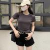 Cotton Short Sleeve T Shirt For Women With Slim Fit And Round Neck Summer Casual Style