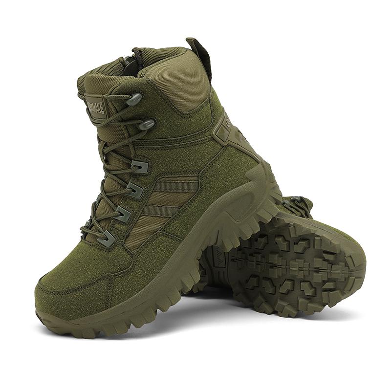 Hot Selling Men's Hiking Boots With Breathable And Non Slip Midsection, Warm Outdoor Hiking Shoes, Alum Fishing Shoes, Work Shoe