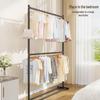 Double-Layer Hanger: Space-Saving Floor Rack for Clothes and Hats