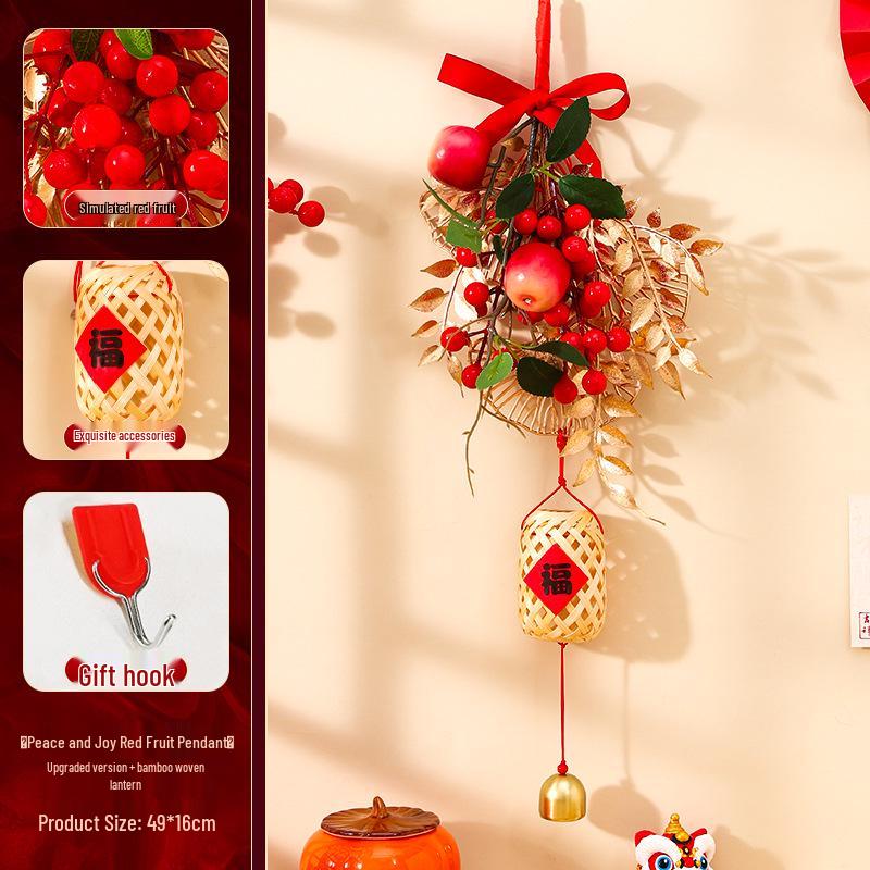 Housewarming Door Hanging: New Home Fortune Fruit String for Indoor Living Room Decor, Adds Birthday Atmosphere
