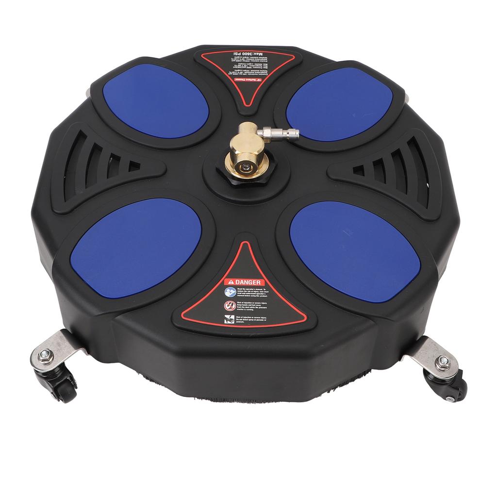 Pressure Surface Cleaner 1/4inch Quick Connect 16inch 3600PSI with Wheels Pressure Washer for
