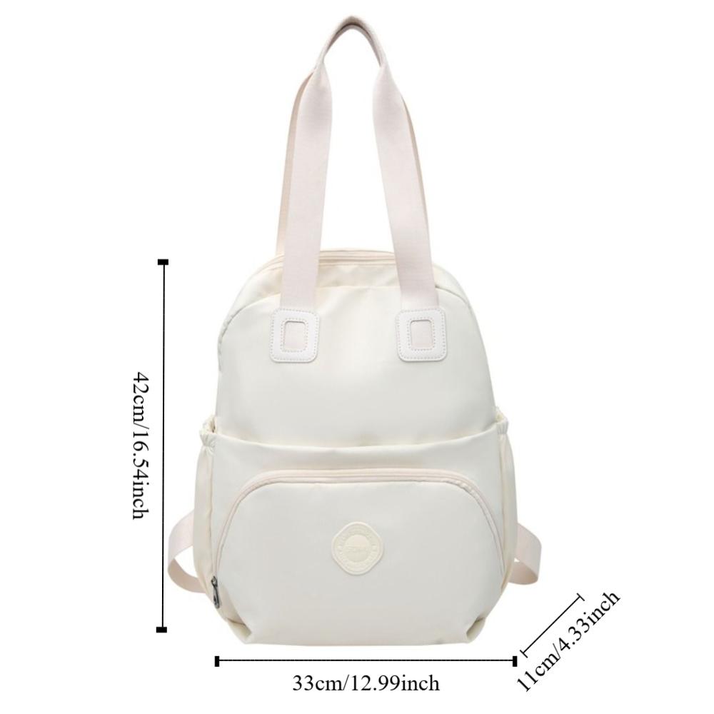 Solid Color Travel Shoulder Bag Korean Style Fitness Bag Cute Sport Nylon Backpack  Travel
