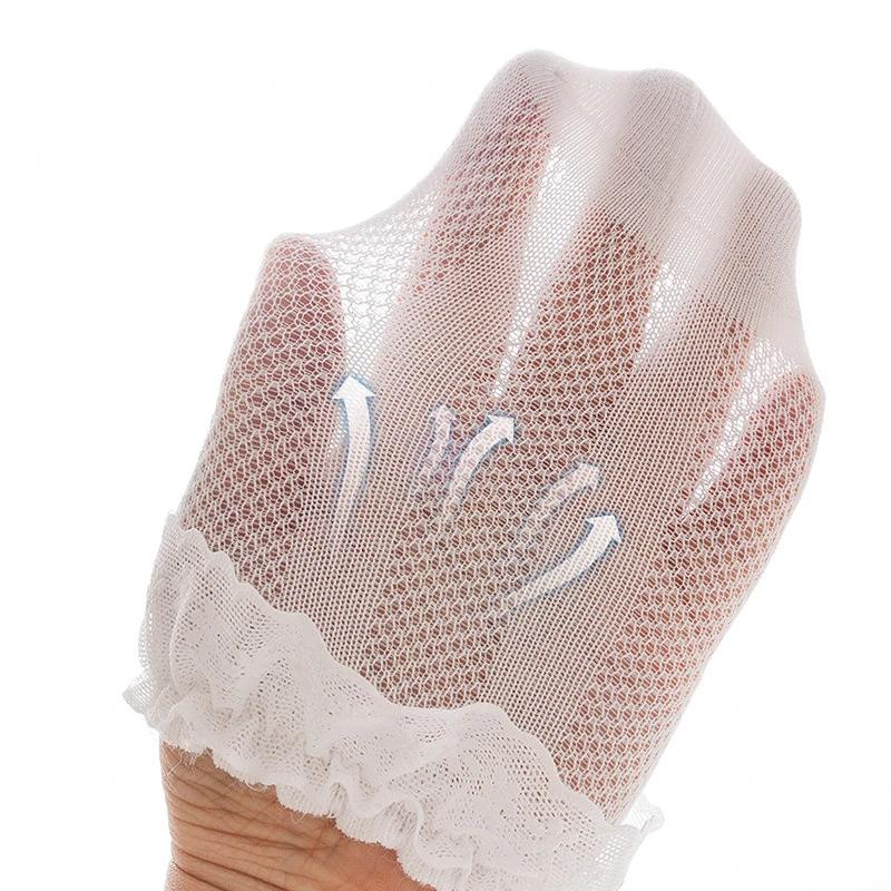 1 Pair Summer Baby Sock Ins Simplicity Korean Solid Color Ruffle Sock for Toddler Girl Cotton Thin Mesh Breathable Kids Sock