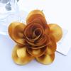 Formal Occasion Corsage French Style Big Rose Satin Fabric Bride Groom Wedding Brooch Prom Banquet Dress Suit Coat Brooch